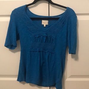 Blue Anthropologie shirt